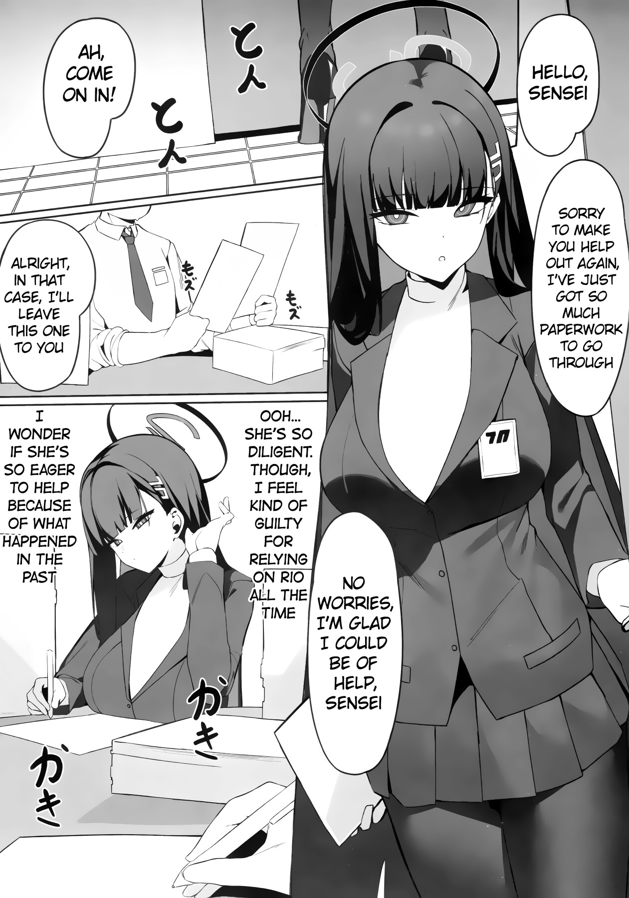 Hentai Manga Comic-President Rio's Apology Sex-Read-3